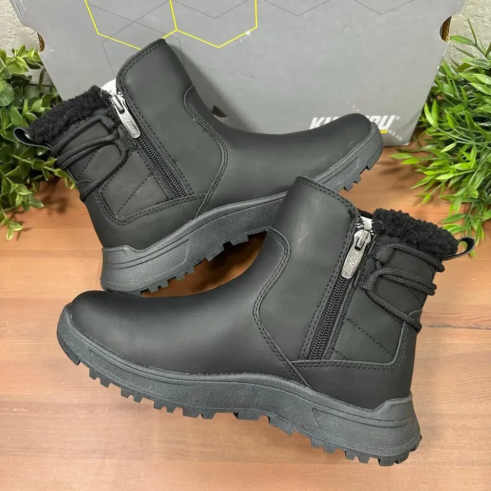 Khombu Women's Sarah Water Repellent‎ Ankle Boots Black Size 6